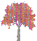 rainbow tree - GIF เคลื่อนไหวฟรี GIF แบบเคลื่อนไหว