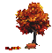 Осень-дерево. - Animovaný GIF zadarmo animovaný GIF