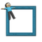 Small Blue Frame - kostenlos png Animiertes GIF