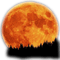 orange moon - PNG gratuit GIF animé