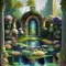 fantasy rainbow background - png gratis GIF animasi