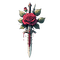 sword and rose - GIF animado grátis