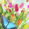 soave background animated spring easter flowers - GIF เคลื่อนไหวฟรี GIF แบบเคลื่อนไหว