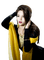 Kaz_Creations Woman Femme Black-Yellow - Free PNG Animated GIF