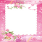 pink frame flowers deco cadre rose fleurs - PNG gratuit GIF animé