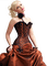 kvinna-brun-orange - Free PNG Animated GIF