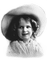 Y.A.M._Vintage retro girl hat  black-white - zadarmo png animovaný GIF