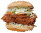 spinning chicken sandwich - Безплатен анимиран GIF анимиран GIF