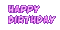 Happy Birthday.Text.gif.Pink.Victoriabea - Darmowy animowany GIF animowany gif