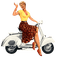 loly33 femme Vespa - Free PNG Animated GIF