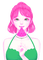 Enakei.Green.Pink - By KittyKatLuv65 - ücretsiz png animasyonlu GIF