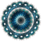 Blue black circle mandala [Basilslament] - Free PNG Animated GIF
