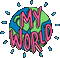 My world - GIF animado grátis