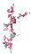 soave deco flowers branch  animated pink green - Nemokamas animacinis gif animuotas GIF