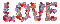 tex love multicouleur multicolore multi-color - Δωρεάν κινούμενο GIF κινούμενο GIF