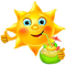 Smiley Face with drink - 無料png アニメーションGIF