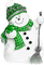 soave deco winter christmas snowman black white - png gratis GIF animasi