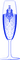 Champagne.Glass.Blue - kostenlos png Animiertes GIF