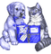 kikkapink dog cat christmas winter friends - 免费PNG 动画 GIF