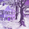 soave background animated winter vintage house - Free animated GIF Animated GIF