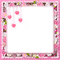 Pink.Flowers.Hearts.Frame - By KittyKatLuv65 - Free PNG Animated GIF