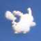Cloud shaped like a Pikachu - besplatni png animirani GIF