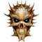 Gothic skull by nataliplus - zadarmo png animovaný GIF