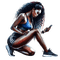 ♡§m3§♡ BLACK FEMALE RUNNER SPORTS - Free PNG Animated GIF