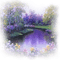 purple landscape pond flowers violet lac fleur paysage