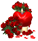 Flowers and candles_LOVE__rose__Blue DREAM 70 - GIF animado gratis GIF animado