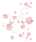 White pink flowers deco [Basilslament] - nemokama png animuotas GIF
