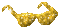 gold glitter glasses - Zdarma animovaný GIF animovaný GIF