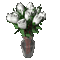 White Roses - GIF animado gratis GIF animado