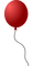 Kaz_Creations Balloon-Red - png gratuito GIF animata