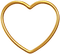 MMarcia cadre frame  golden heart - zdarma png animovaný GIF