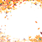 soave frame autumn deco leaves yellow orange - PNG gratuit GIF animé