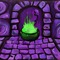 Purple Dungeon with Green Cauldron - бесплатно png анимированный гифка