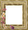 gold frame with flowers - gratis png geanimeerde GIF