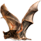 soave deco bat gothic halloween brown - PNG gratuit GIF animé