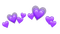 hearts crown purple - PNG gratuit GIF animé