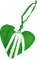 Heart.White.Green - безплатен png анимиран GIF