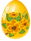 Osterei, Goldgelb, Blumen - Free PNG Animated GIF