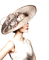 femme avec chapeau.Cheyenne63 - Free PNG Animated GIF