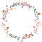 Circle Frame Autumn  Leaf Text - Bogusia - Free PNG Animated GIF