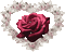 Rosa con corazon