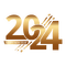 2024 New Year Text - Bogusia - PNG gratuit GIF animé