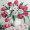soave background animated vintage flowers vase - Ücretsiz animasyonlu GIF animasyonlu GIF