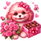 st. Valentine dog by nataliplus - Free PNG Animated GIF