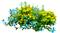 Flowers.Yellow.Blue - ilmainen png animoitu GIF