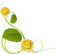 yellow rose deco corner jaune rose coin - png gratis GIF animado